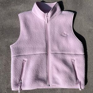 TNA aritzia bay pink polar fleece Sherpa vest